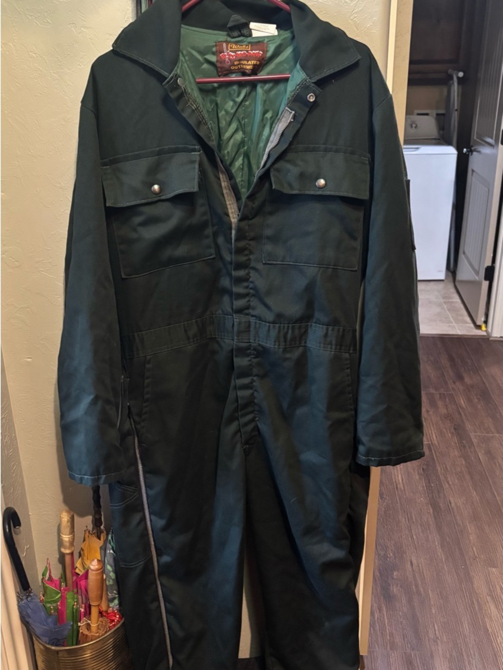Walls medium tall chest 38 to 40 Dark Green Men's Work Coverall Jacket